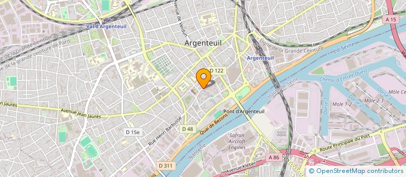 localisation de l'entreprise LES HALLES  ARGENTEUIL