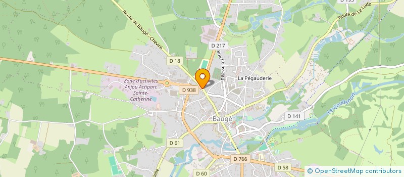localisation de l'entreprise LES HALLES BAUGEOISE à BAUGE-EN-ANJOU