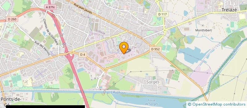localisation de l'entreprise LES HALLES D'ARTISAN PASSIONNE à LES PONTS-DE-CE