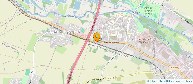 localisation de l'entreprise LES HALLES D'ETOUVIE à AMIENS