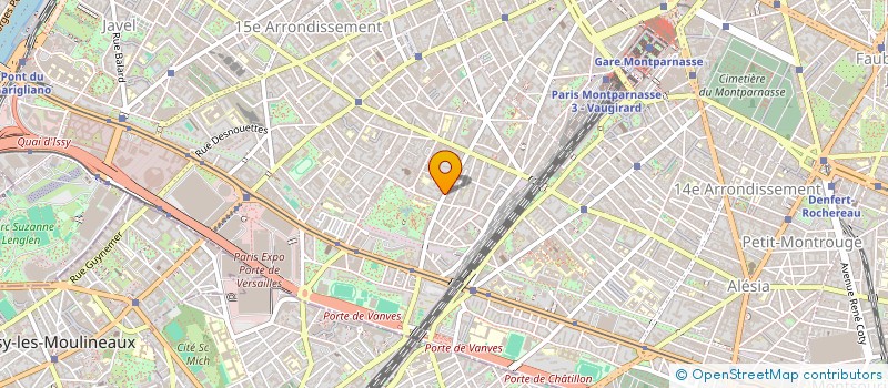 localisation de l'entreprise LES HALLES DE BRANCION  PARIS