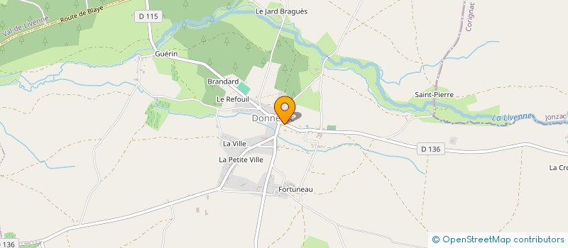 localisation de l'entreprise LES HALLES DE DONNEZAC  DONNEZAC