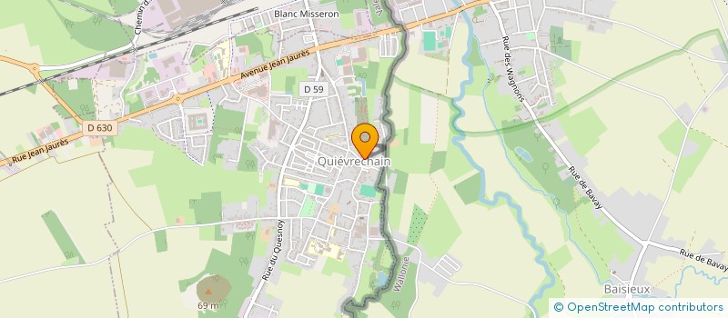 localisation de l'entreprise LES HALLES DE L'ORIENT  QUIEVRECHAIN