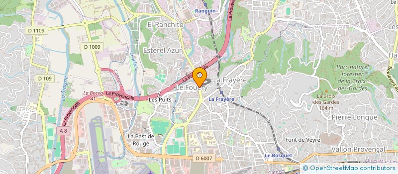 localisation de l'entreprise LES HALLES DE LA BOCCA à CANNES
