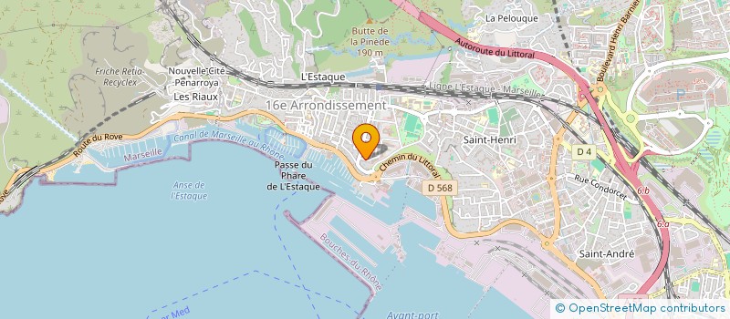 localisation de l'entreprise LES HALLES DE LA NERTHE à MARSEILLE