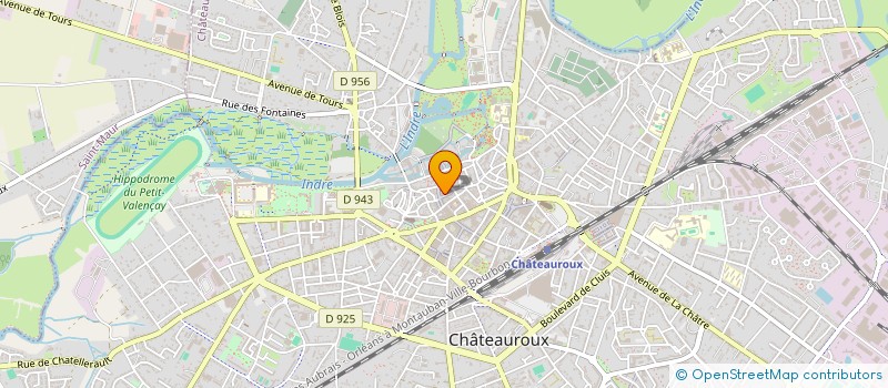 localisation de l'entreprise LES HALLES DE LA SANTE à CHATEAUROUX