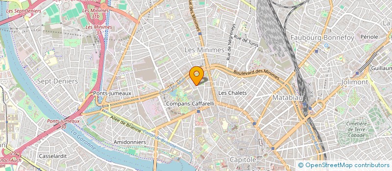 localisation de l'entreprise LES HALLES DE LA TRANSITION TIERS-LIEU TOULOUSE. à TOULOUSE