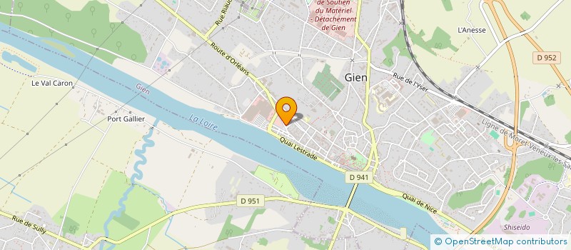 localisation de l'entreprise LES HALLES DE LA VICTOIRE à GIEN