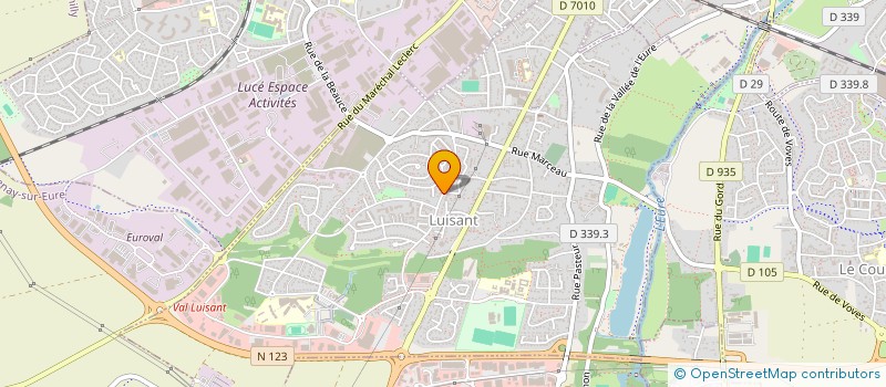 localisation de l'entreprise LES HALLES DE LUISANT à LUISANT