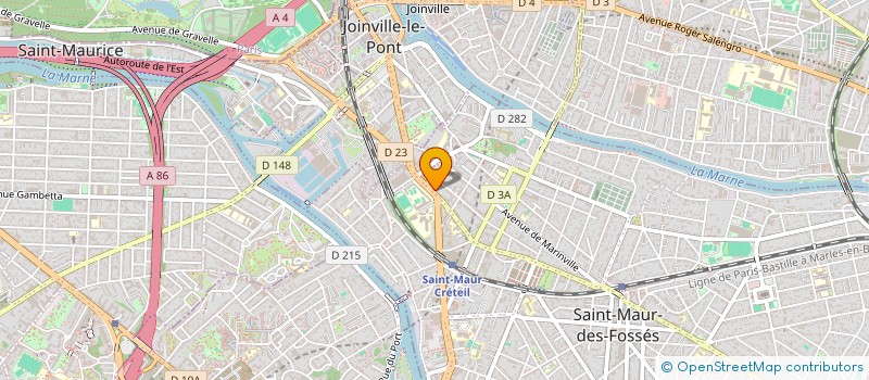 localisation de l'entreprise LES HALLES DE MINUIT à SAINT-MAUR-DES-FOSSES