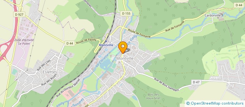 localisation de l'entreprise LES HALLES DE MONTVILLE  MONTVILLE