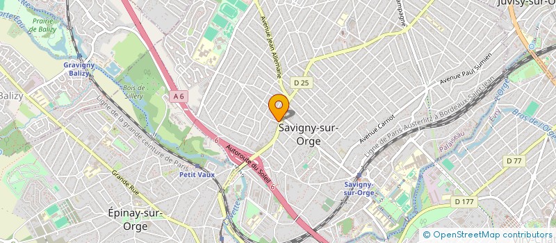 localisation de l'entreprise LES HALLES DE NANTEUIL à SAVIGNY-SUR-ORGE