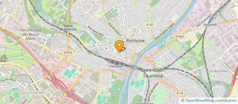 localisation de l'entreprise LES HALLES DE PONTOISE à PONTOISE