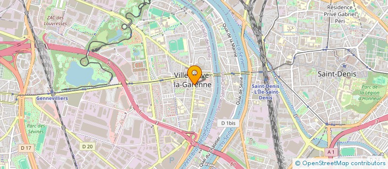 localisation de l'entreprise LES HALLES DE VILLENEUVE  VILLENEUVE-LA-GARENNE