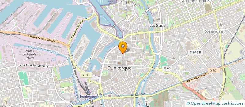 localisation de l'entreprise LES HALLES DES SOEURS BLANCHES à DUNKERQUE
