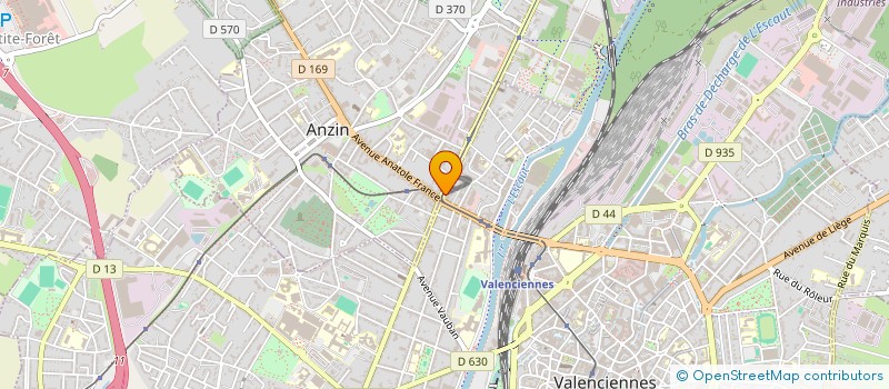 localisation de l'entreprise LES HALLES DU HAINAUT  VALENCIENNES