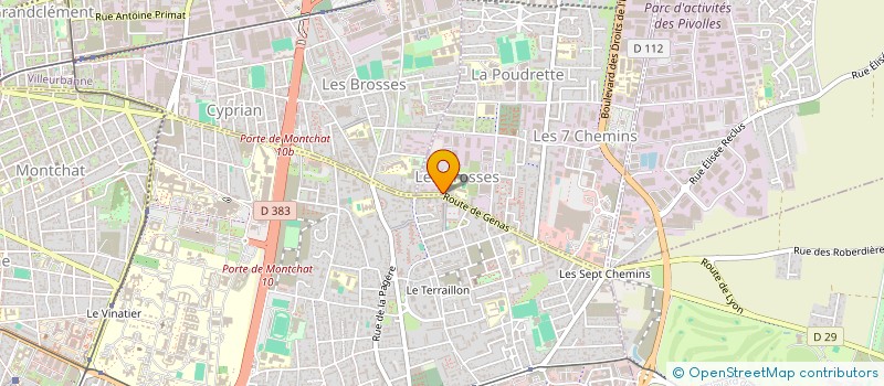 localisation de l'entreprise LES HALLES DU MEUBLE à VAULX-EN-VELIN