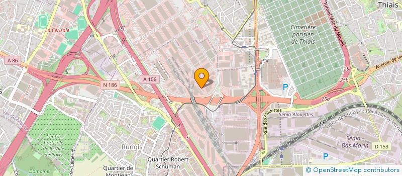 localisation de l'entreprise LES HALLES DU PALAIS ROYAL  RUNGIS