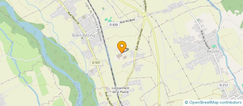 localisation de l'entreprise LES HALLES DU PONT-LONG  BOEIL-BEZING