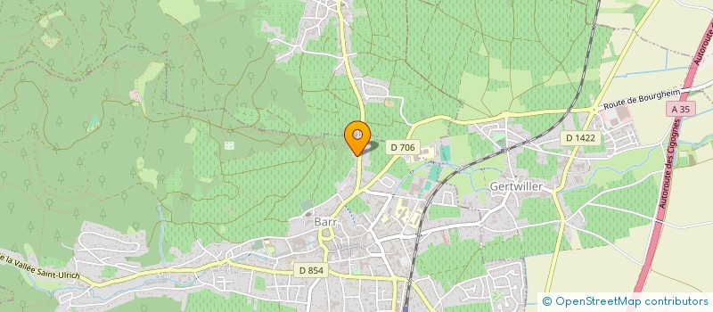 localisation de l'entreprise LES HALLES DU VAL D'ARGENT à BARR