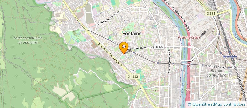 localisation de l'entreprise LES HALLES DU VERCORS à FONTAINE