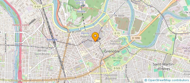 localisation de l'entreprise LES HALLES GRENOBLOISES à GRENOBLE