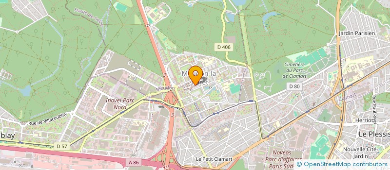 localisation de l'entreprise LES HALLES JOLI-MAI à MEUDON
