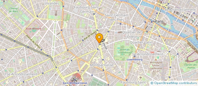 localisation de l'entreprise LES HALLES RASPAIL  PARIS