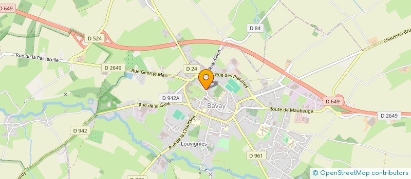 localisation de l'entreprise LES HALLES ROMAINES  BAVAY