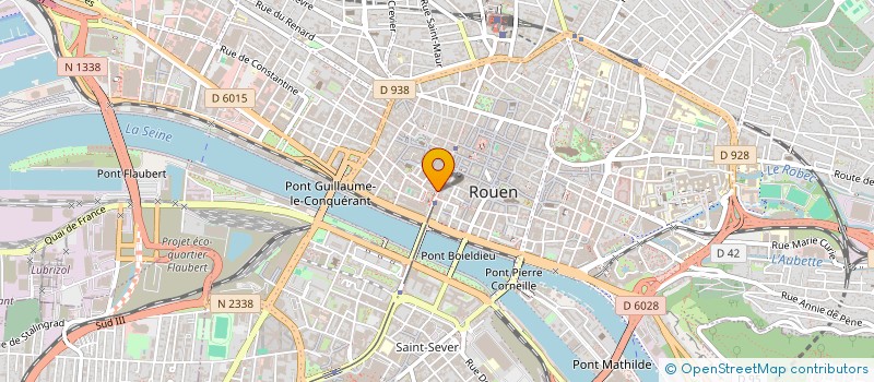 localisation de l'entreprise LES HALLES SAINT HILAIRE à ROUEN