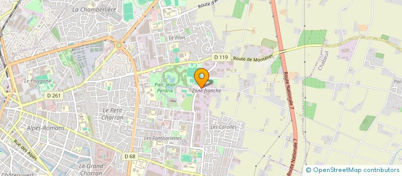 localisation de l'entreprise LES HAMEAUX à VALENCE