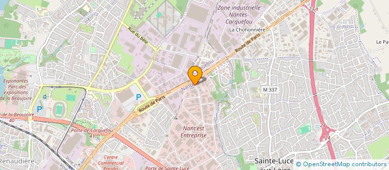 localisation de l'entreprise LES HAMEAUX BIO 5 à NANTES