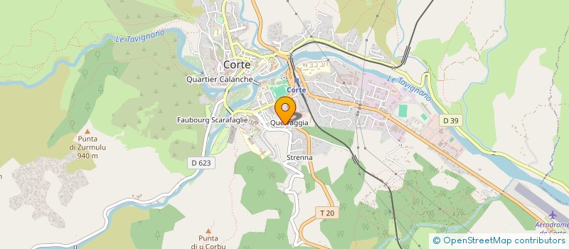 localisation de l'entreprise LES HAMEAUX CAPRA SCORSA à CORTE