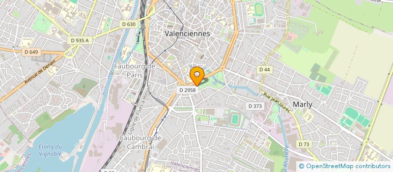 localisation de l'entreprise LES HAMEAUX D'ANGAGNE  VALENCIENNES