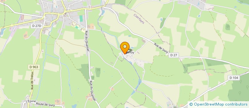 localisation de l'entreprise LES HAMEAUX DE CLAIRFAYTS  CLAIRFAYTS