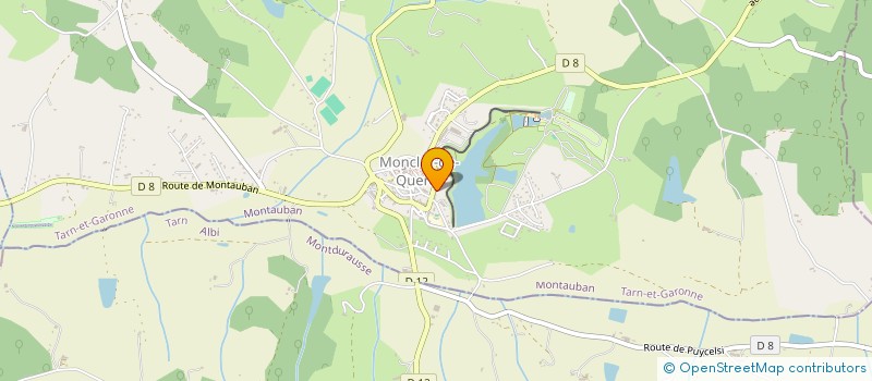 localisation de l'entreprise LES HAMEAUX DES LACS II  MONCLAR-DE-QUERCY