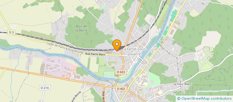 localisation de l'entreprise LES HAMEAUX FERTOIS S ANIMENT à LA FERTE-SOUS-JOUARRE