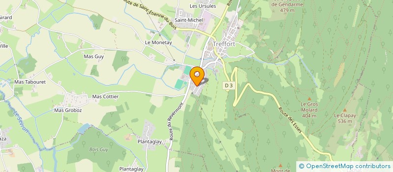 localisation de l'entreprise LES HAMMERS  VAL-REVERMONT