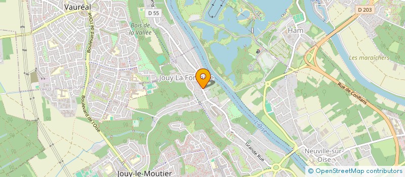 localisation de l'entreprise LES HANDI'PEINTRES  JOUY-LE-MOUTIER