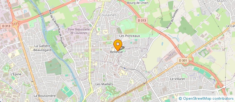 localisation de l'entreprise LES HANDICAPABLES à COULAINES