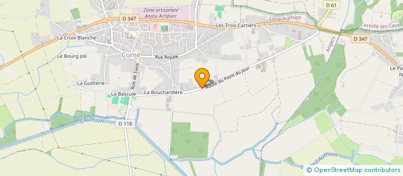 localisation de l'entreprise LES HANDICAPES DE LA ROUTE 49  LOIRE-AUTHION