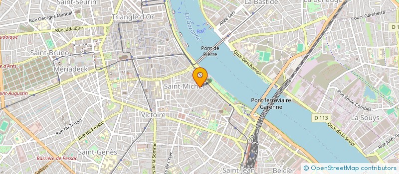 localisation de l'entreprise LES HANGARS SAINT MICHEL  BORDEAUX