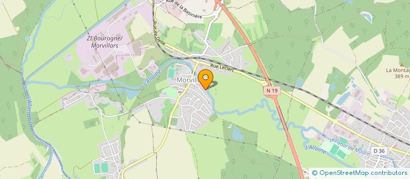 localisation de l'entreprise LES HARAS à MORVILLARS