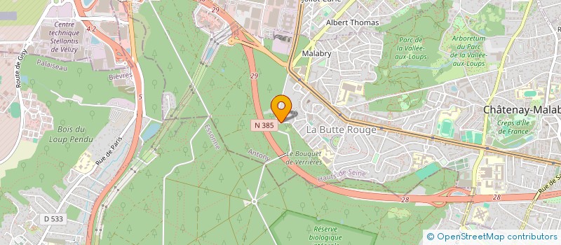 localisation de l'entreprise LES HARAS DE LA PORTE DE SAINT LEU à CHATENAY-MALABRY