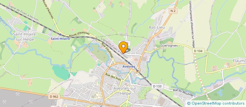 localisation de l'entreprise LES HARCELLES EN ABREGE LES HARCELLES  AVESNES-SUR-HELPE