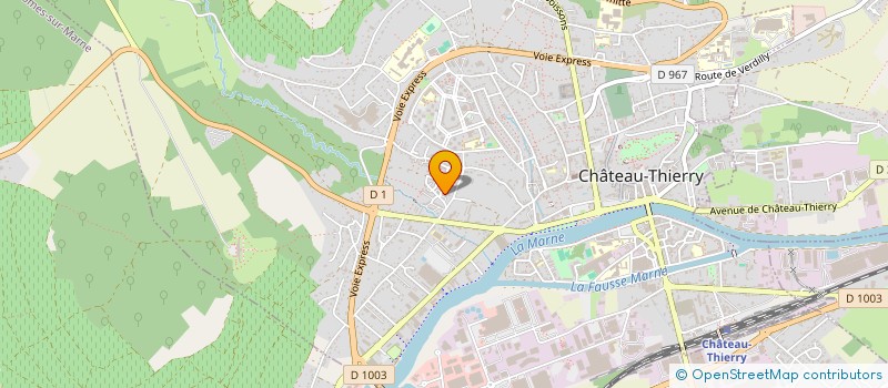 localisation de l'entreprise LES HARES à CHATEAU-THIERRY