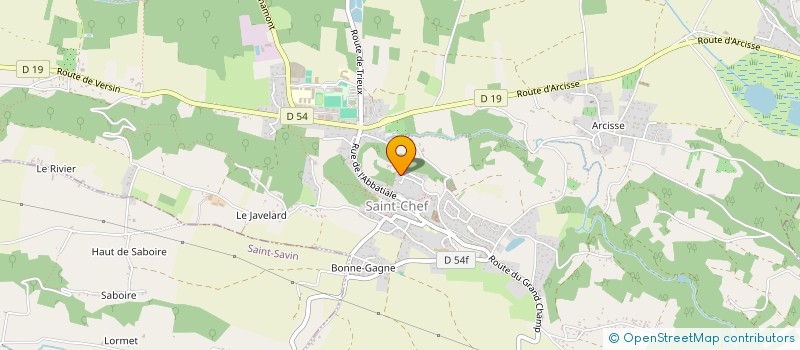 localisation de l'entreprise LES HARMONIES DU CHATEAU  SAINT-CHEF