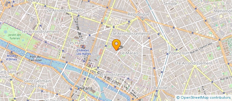 localisation de l'entreprise LES HAUDRIETTES à PARIS