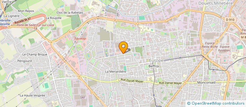 localisation de l'entreprise LES HAUTES BRUERES  TOURS