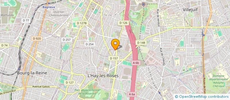 localisation de l'entreprise LES HAUTES BRUYERES  CACHAN